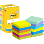 POST-IT zelfklevende memoblaadjes vierkant 76 x 76 mm blanco assortiment 654-MX-P8/+4 12 stuks à 100 vellen (8+4 gratis)