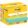 POST-IT Zelfklevende memoblaadjes 653-12-POP 38 x 51 mm 100 Vellen per blok Blauw, groen, oranje, roze Pak van 12 (7100290158)