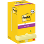 POST-IT Super Sticky Notes vierkant 76 x 76 mm blanco geel 654-SSCY-P8/ +4 90 12 stuks à 90 vellen (8+4) gratis (7100290174)