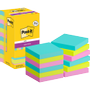 POST-IT Super Sticky Notes vierkant 76 x 76 mm blanco assortiment 654-SSCOS-P8/+4 90 12 stuks à 90 vellen (8+4 gratis)