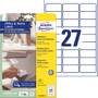Avery Zweckform Avery Multifunctionele etiketten L4737REV-10 Klevend A4 Wit 6,35 x 32,7 x 2,96 cm 10 Vellen à 27 Etiketten