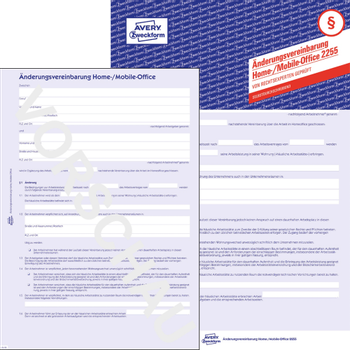 Avery Zweckform Avery Arbeidsovereenkomst A4 Geperforeerd 2255-5 5 Stuks (2255-5)