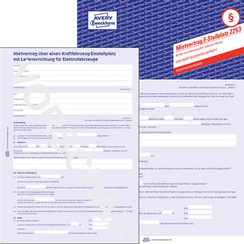 Avery Zweckform Avery Huurovereenkomst A4 Geperforeerd 2253-5 5 Stuks (2253-5)