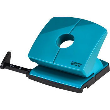 NOVUS Office 2 Gaten Perforator Kunststof,  Metaal 20 Vellen 025-0654 Petrolblauw (025-0654)