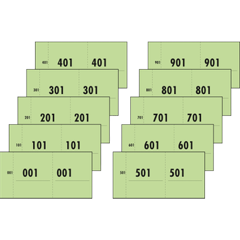 SIGEL Nummerblok Niet geperforeerd Pak van 10 (76153)