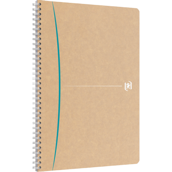 OXFORD Schrijfblok A4 Geruit Dubbele draad aan zijkant Harde achterzijde Bruin 100 pagina's (400143885)