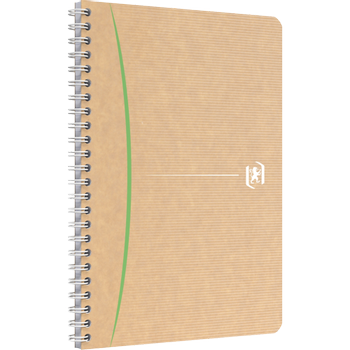 OXFORD Schrijfblok A5 Geruit Dubbele draad aan zijkant Harde achterzijde Bruin 100 pagina's (400143884)