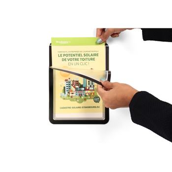 DJOIS Magneto A5 Displayframe Magnetisch Zwart PP, PVC 194977 16,8 (B) x 0,2 (D) x 23 (H) cm 2 Stuks (194977)