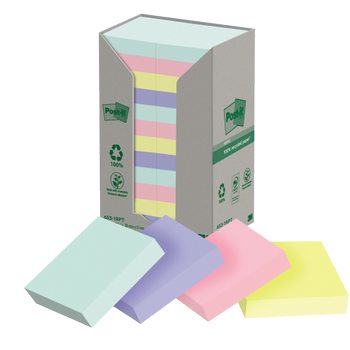POST-IT zelfklevende notes 51 x 38 mm kleurenassortiment 24 stuks à 100 vellen (7100259447)