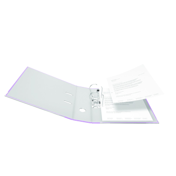 FALKEN Breed Classeur A4 80 mm Lila 2 Ringen 24001216F Karton, PP (Polypropeen) (24001216000F)