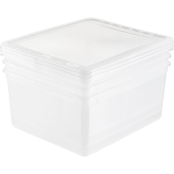 KEEEPER bea Kunststof Opbergbak 3 x 1,7 l Transparant 18 cm x 3 cm 8 Stuks (3,005E+12)