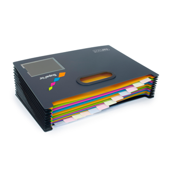 RAPESCO SupaFile Documentmap 13 Vakken A4 PP (Polypropeen) Kleurenassortiment 1489 (1489)