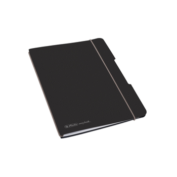 Herlitz Schrift A5 Gestipt Karton 400g/m2 Zwart 80 Pagina's (50033768)