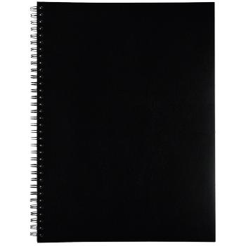 Elco Notitieblok A4 Geruit Met spiraal aan zijkant Balacron Zachte omslag Zwart Geperforeerd 80 pagina's (72895.12)