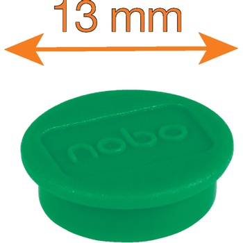 NOBO Whiteboard-magneten Groen 0.1 kg draagkracht 13 mm 10 Stuks (1915289)