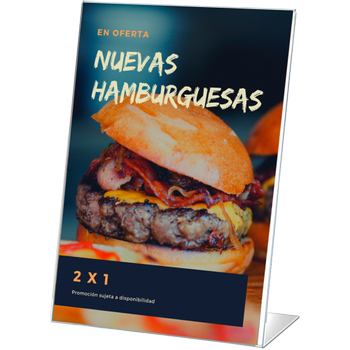 ARCHIVO 2000 Bordhouder 60 x 90 mm L-vorm 6 (B) x 3 (D) x 9 (H) cm Transparant (10917 CS TP)