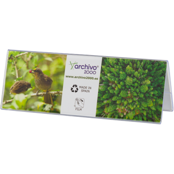 ARCHIVO 2000 Tafelnaambord 21 x 6 x 7,5 cm PS (Polystyreen) Transparant (10405 CS TP)