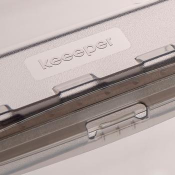 KEEEPER Kunststof Opbergbox 18 l Met deksel Grijs 33,5 x 39 x 25,5 cm (3,00318E+12)