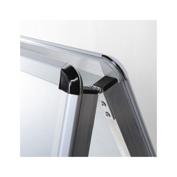 SHOWDOWN A-Board 32mm Foldable Stoepbord 2 Panelen A1 Aluminium Zilver Weerbestendig (ZPA1R32MEVIK)