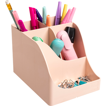 EXACOMPTA Skandi Pennenbak Pen-Wave 5 vakken PS (polystyreen) Huidskleur (69531D)