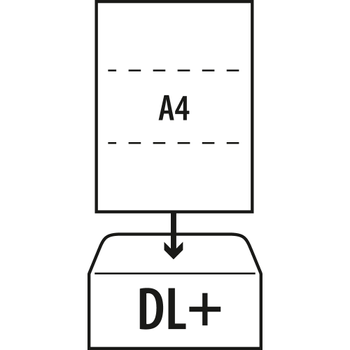 VIKING Enveloppen Met venster C6/5 229 (B) x 114 (H) mm Gegomd Wit 80 g/m² 1000 Stuks (3601386)