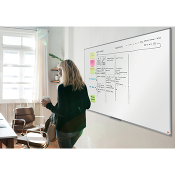 NOBO Essence Whiteboard 1905213 wandmontage magnetisch gelakt staal 180 x 120 cm (1905213)