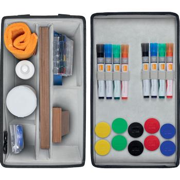 NOBO Whiteboard accessoire starterkit in draagtas 1915711 grijs 35,5 x 23 cm (1915711)