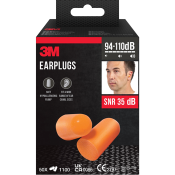 3M Oordoppen Oranje 1100-50 (1100-50)