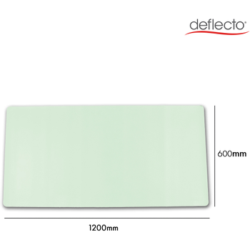 Deflecto Bureauonderlegger Kunstleer,  PVC (Polyvinylchloride) Groen, roze 120 x 60 cm (DM12060P/G)