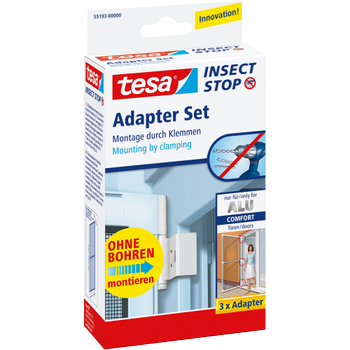 TESA Comfort Vliegenhor 110 x 57 x 210 mm Wit 3 stuks (55193-00000-00)