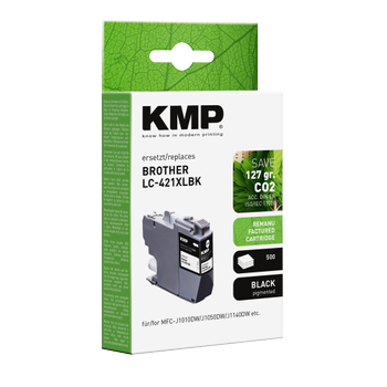 KMP LC421XLBK Compatibel Brother Inktcartridge Zwart (15.484.001)