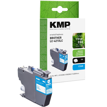KMP LC421XLC Compatibel Brother Inktcartridge Cyaan (15.484.003)