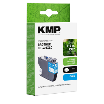 KMP LC421XLC Compatibel Brother Inktcartridge Cyaan (15.484.003)