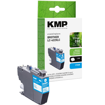 KMP LC422XLC Compatibel Brother Inktcartridge Cyaan (15.524.003)