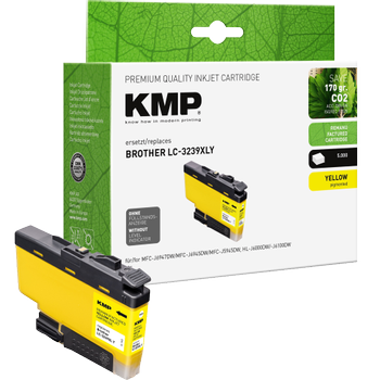 KMP LC3239XLY Compatibel Brother Inktcartridge Geel (15.434.009)