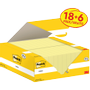 POST-IT Zelfklevende memoblaadjes Kanariegeel 38 x 51 mm 24 Blokken à 100 Vellen Value Pack 18+6 Gratis (653-CY-VP24)