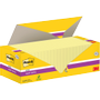 POST-IT Super Sticky Notes 76 x 76 mm Geel 24 Blokken à 90 Vellen Value Pack 20+4 Gratis (654-SSCY VP24)