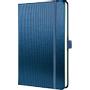 SIGEL Conceptum Schrijfblok A5 Gelinieerd Zijdelings Gebonden Kunststof Harde kaft Blauw, metallic Geperforeerd 194 Pagina's