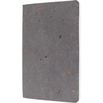 SIGEL ReUp Schrijfblok A5 Geruit Zelfklevend zijdelings gebonden Koffieboondoppen Zachte Kaft Donkergrijs Niet geperforeerd 100 Pagina's (RU104)