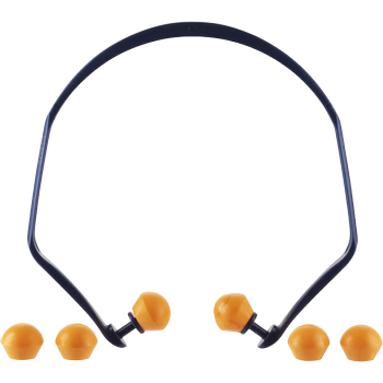 3M Banded Oordoppen met beugel Zonder koord Blauw, oranje 1310C1 Met 2 paar vervangende oordoppen (7100334838)