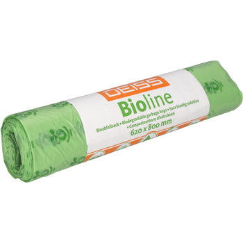 DEISS Bioline Vuilniszakken 60 l Groen 10 Stuks (6080)