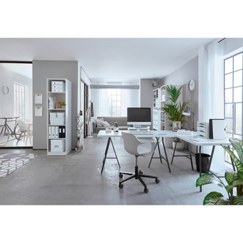 LEITZ WOW Notitieboek A4 vierkant, met PP kaft 46380001 160 Pagina's 80 vellen Wit (46380001)