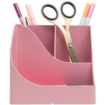 EXACOMPTA AutentiK Pennenhouder 5 Compartimenten Kunststof Roze (69571D)