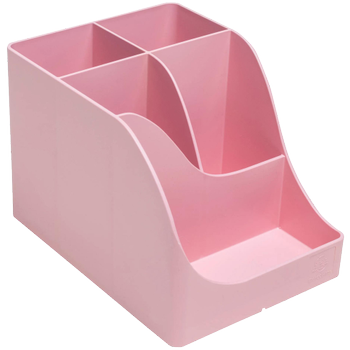 EXACOMPTA AutentiK Pennenhouder 5 Compartimenten Kunststof Roze (69571D)