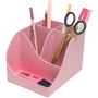 EXACOMPTA AutentiK Pennenhouder 5 Compartimenten Kunststof Roze (69571D)