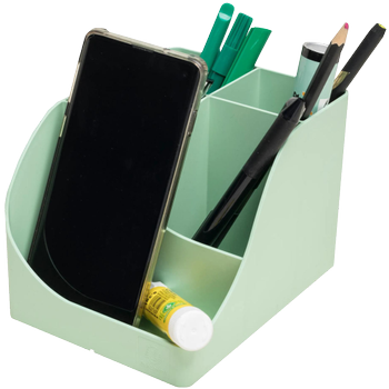 EXACOMPTA AutentiK Pennenhouder 5 Compartimenten Kunststof Saliegroen (69580D)
