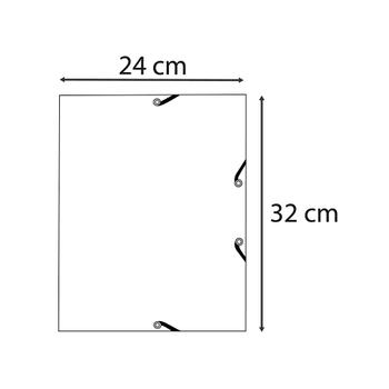 EXACOMPTA AutentiK 3-klepsmap A4 Roze Karton 400 g/m² (55234E)