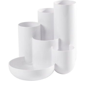 HAN CAMPUS Pennenhouder 6 Compartimenten PS (Polystyreen) Wit (17480-12)