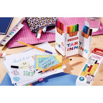 Stabilo point 88 Fineliner Naaldpunt Kleurenassortiment 8818/5 18 Stuks (8818/5)