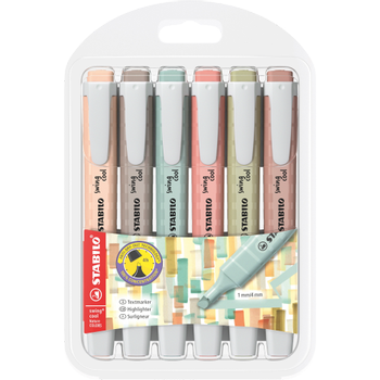 Stabilo Swing Cool 275/6-09 Tekstmarker Kleurenassortiment Breed Beitelpunt - 6 Stuks (275/6-09)